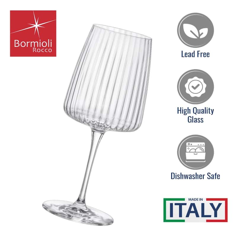 Bormioli Rocco Set of 4 Exclusiva Merlot Glasses - 18 oz