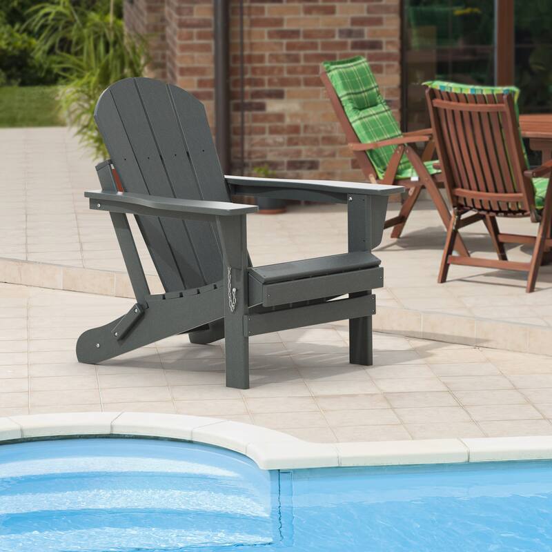 Poly Outdoor Adirondack Chair - Foldable All Weather