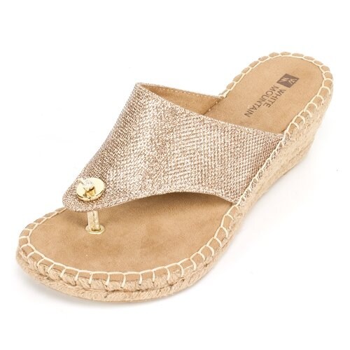 white mountain beach ball sandals