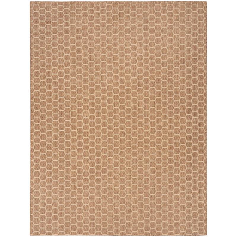 Nourison Reversible Indoor Outdoor Indoor/Outdoor Geometric Area Rug - 9' x 12' - Natural