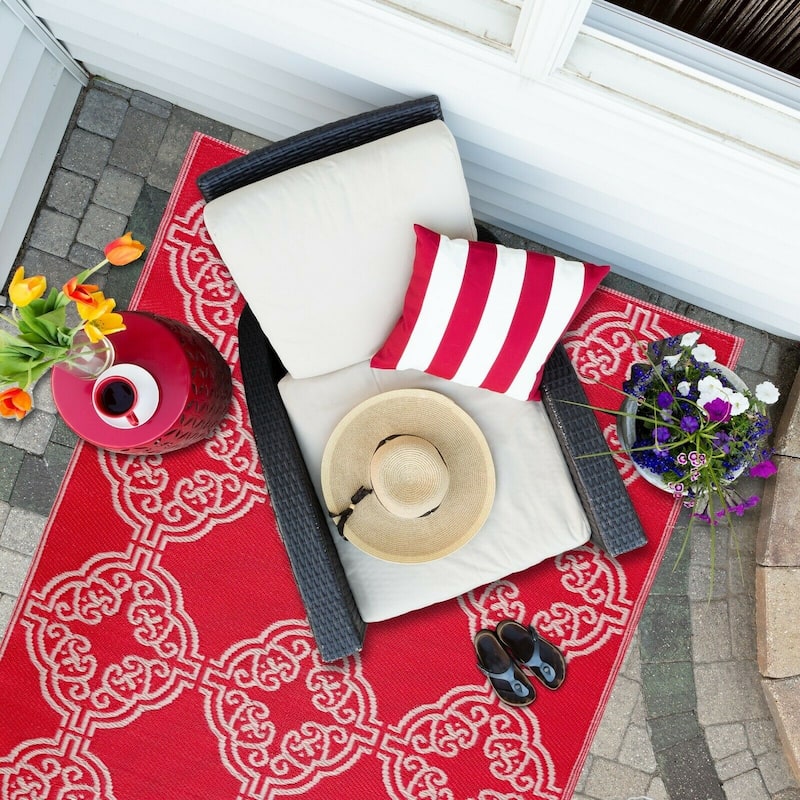 Marrakech Design 100% Eco-friendly Lightweight Plastic Outdoor Mat/Rug