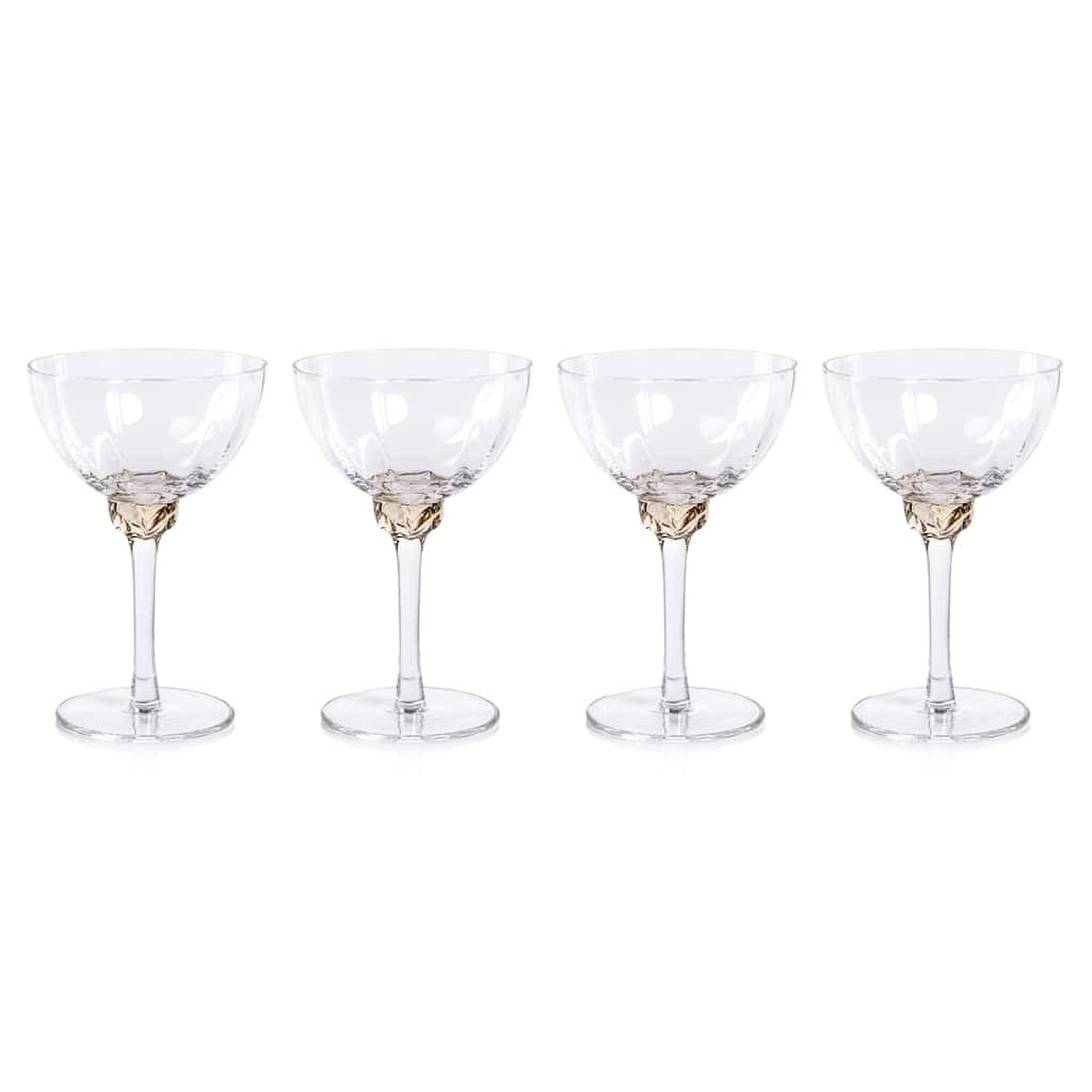 Cambrai Martini / Cocktail Optic Glasses, Set of 4