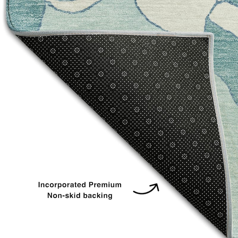 Premium Washable Super Soft Modern Floral Mayfield Rug