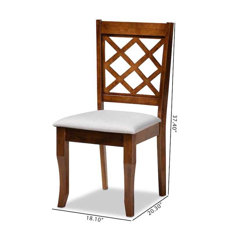 Verner Modern and Contemporary 2-PC Dining Chair Set