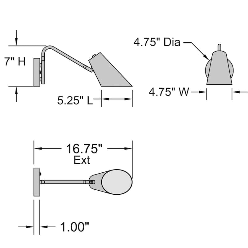 Access Lighting Eames LED Reading Light - Dedicated LED