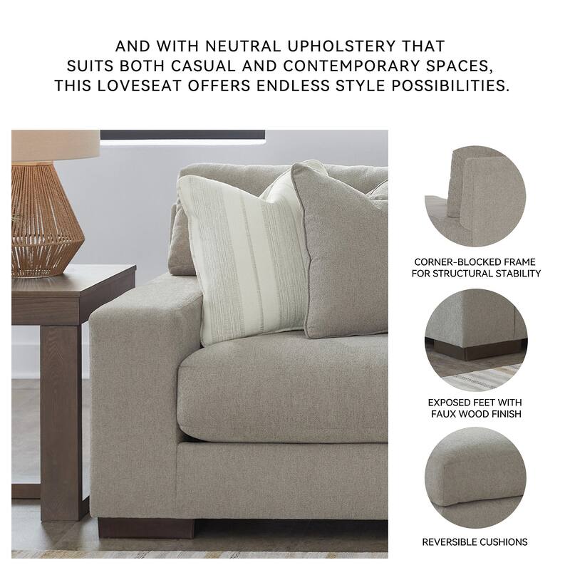Signature Design by Ashley Maggie Loveseat - 70"W x 40"D x 37"H