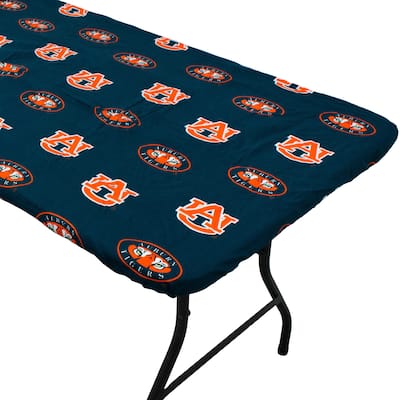 Auburn Tigers Tailgate Fitted Tablecloth, 33" x 33", Card Table
