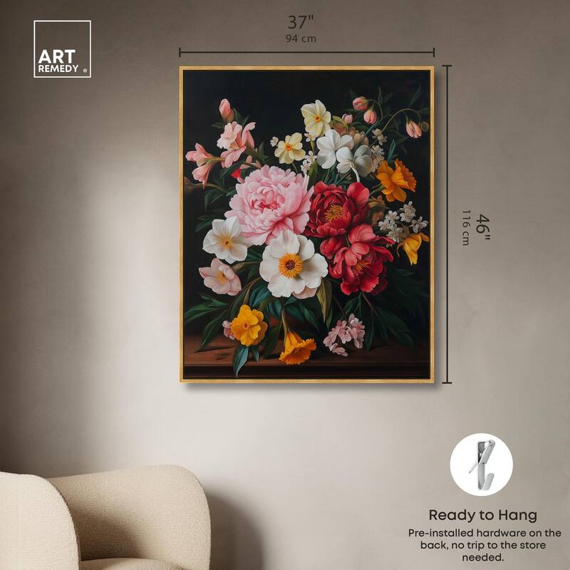 Violet Vignette II Canvas by Art Remedy
