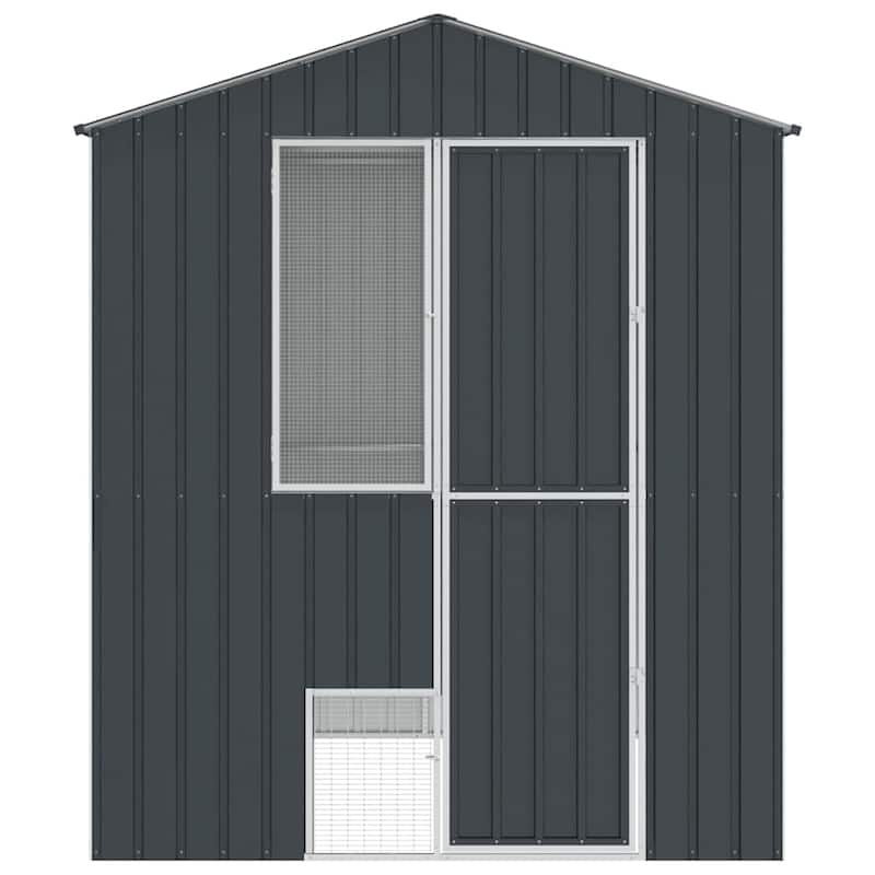 vidaXL Bird Cage Anthracite Galvanized steel