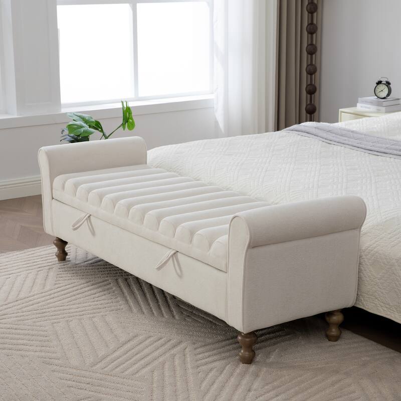 Modern Upholstered Storage Bench
