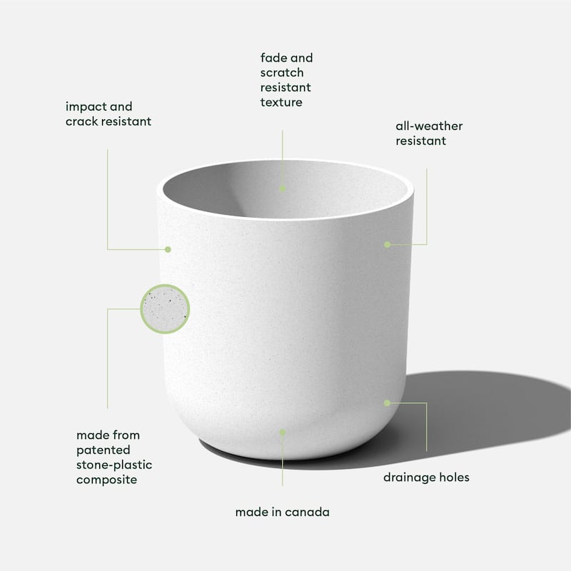 Pure Series Kona Modern Round Planter