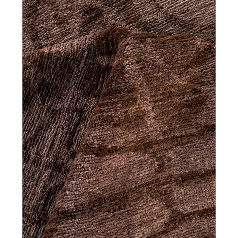 Overdyed One-of-a-Kind Hand-Knotted Area Rug - Brown - 10' 2" x 12' 10"