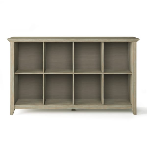 WYNDENHALL Normandy SOLID WOOD 57 inch Transitional 8 Cube Storage