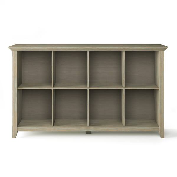 Wyndenhall Normandy Solid Wood 33 Inch X 57 Inch Rustic 8 Cube Storage Sofa Table 57 W X 15 75 D X 33 H On Sale Overstock 12203118