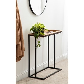 Kate and Laurel Lockridge Wood and Metal Console Table - 28x13x31