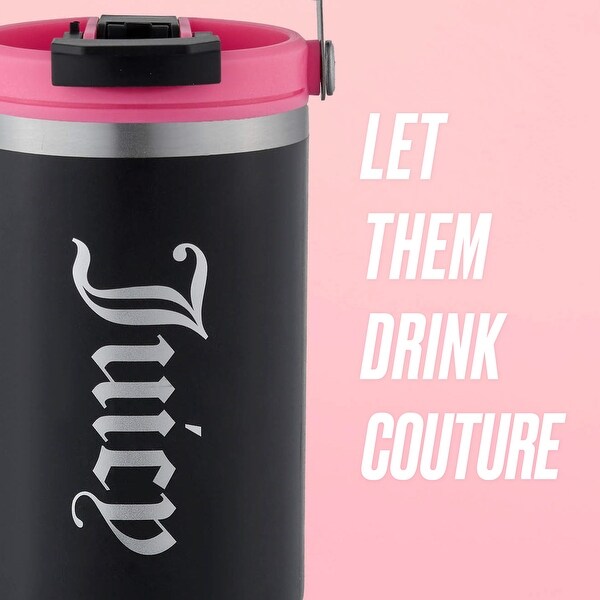 Juicy Couture Flip Fusion Hydration Stainless Steel Screw Top