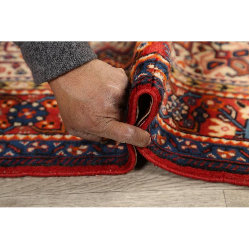 Vintage Vegetable Dye Tribal Bakhtiari Persian Area Rug Wool Handmade - 3'7" x 5'7"