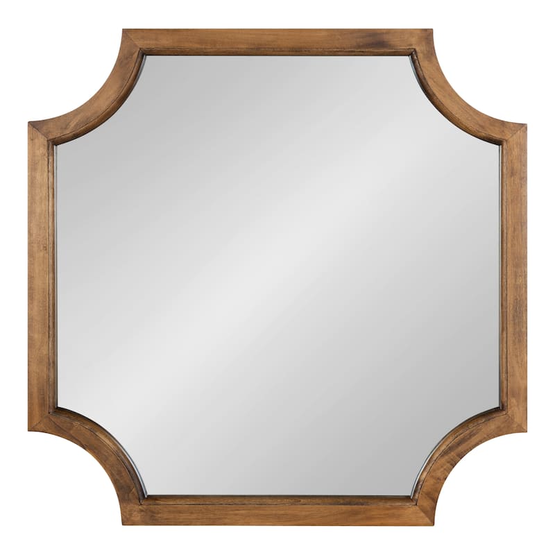 Kate and Laurel Hogan Scalloped Wood Framed Mirror