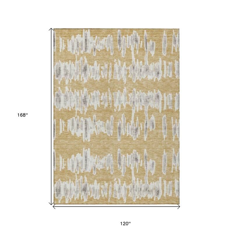 HomeRoots Striped Transitional Rectangle Outdoor Rug