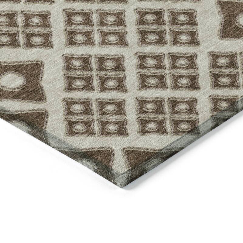 Machine Washable Indoor/ Outdoor Chantille Diamond Rug