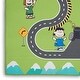 preview thumbnail 8 of 6, Snoopy Peanuts Race Track Cars Machine Washable Kids Area Rug - 3'3" x 5'3"
