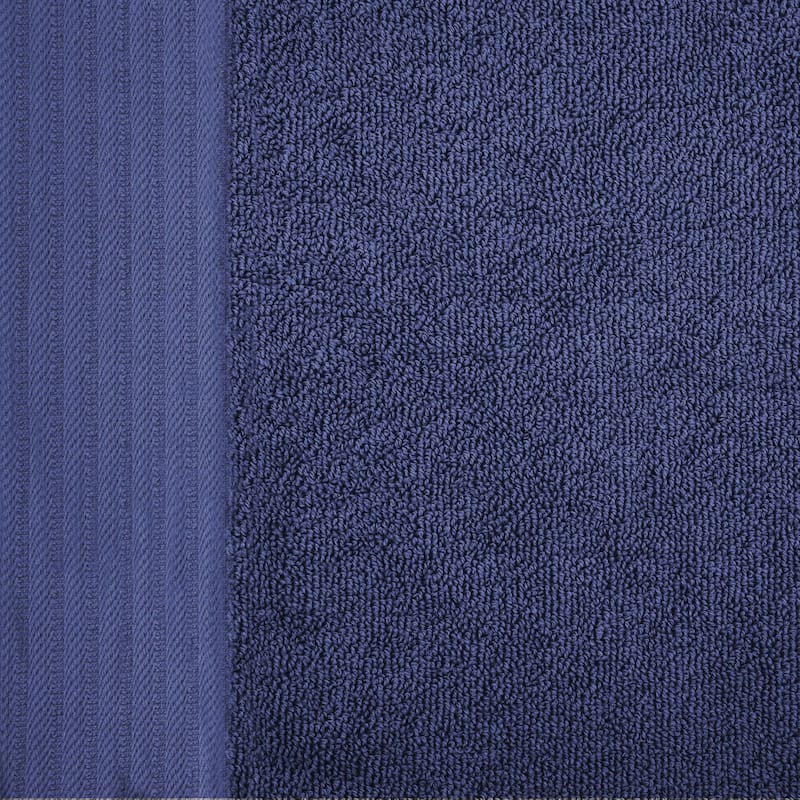 Turkish Cotton Herringbone and Solid Bath Towel Set by Superior