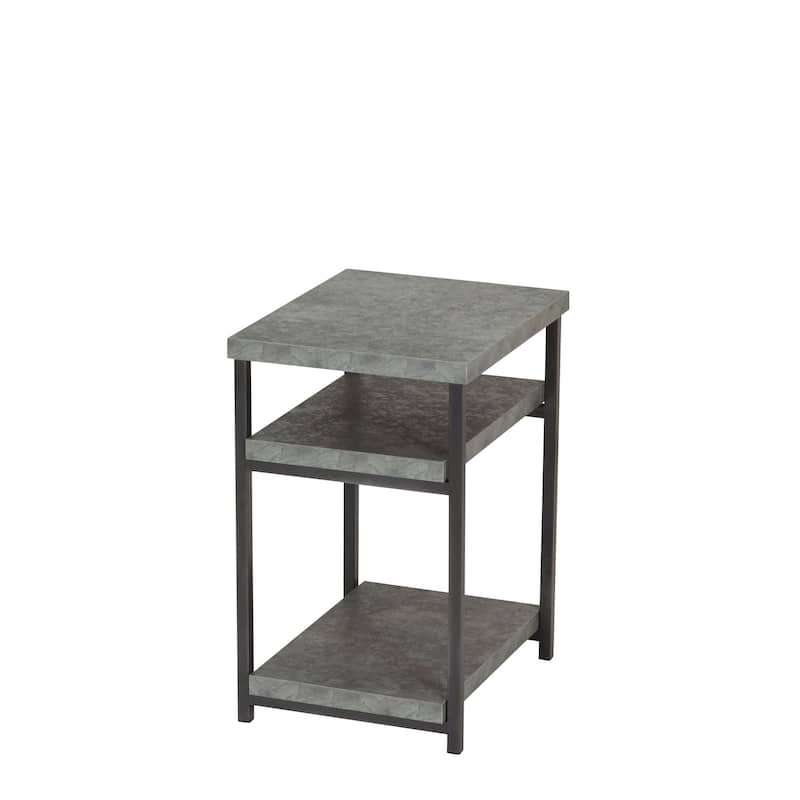 Household Essentials Carbon Loft Shikibu Faux Slate Side Table - 23.6'' x 14.76''