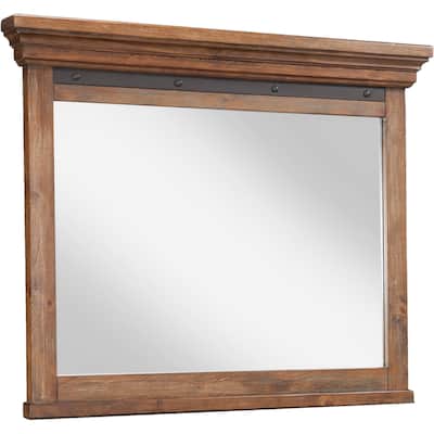 Taos Canyon Brown Landscape Mirror