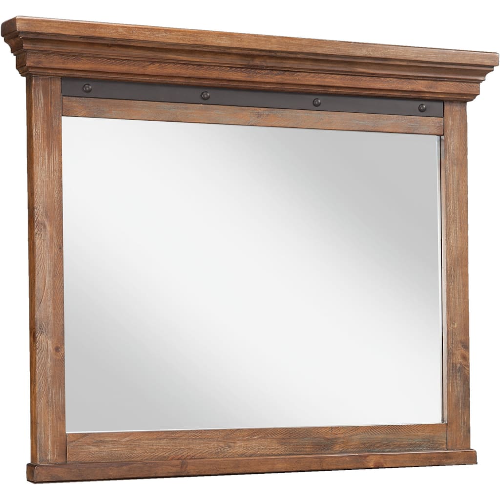 Taos Canyon Brown Landscape Mirror