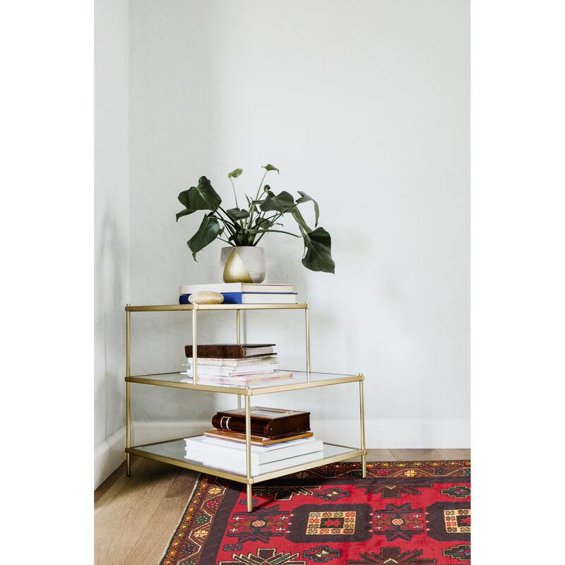 ECARPETGALLERY Hand-knotted Baluch Red Wool Rug - 3'5 x 6'7