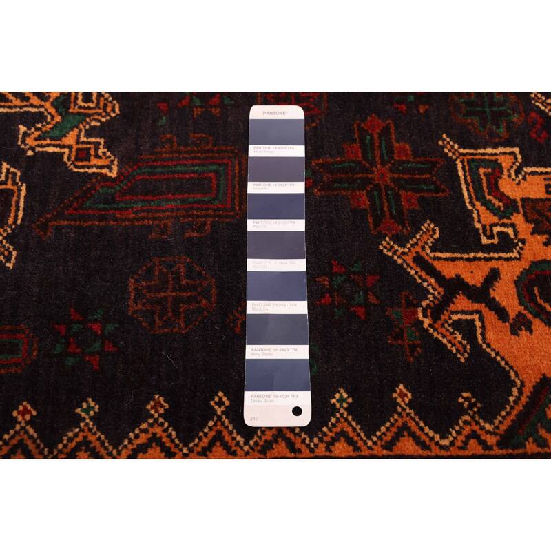 ECARPETGALLERY Hand-knotted Teimani Dark Navy Wool Rug - 3'8 x 6'7