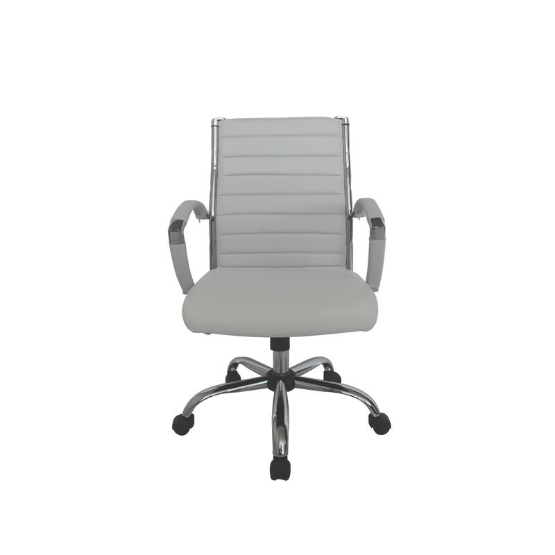 Corrigan Modern Tufted Deep Seat Faux Leather Office Chair by Furniture of America