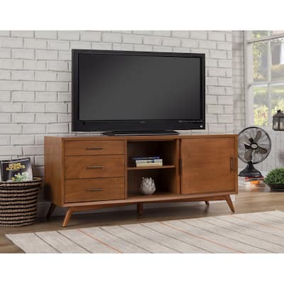 Flair 64" Acorn Mid Century Mod TV Console - 27" x 64" x 19"