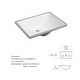 preview thumbnail 6 of 5, White Rectangular Undermount Bathroom Sink