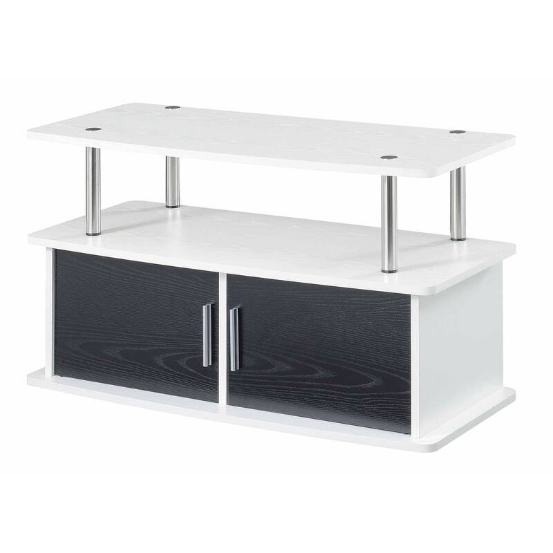 Convenience Concepts Designs2Go Deluxe 40 inch TV Stand with Storage Cabinets and Shelves