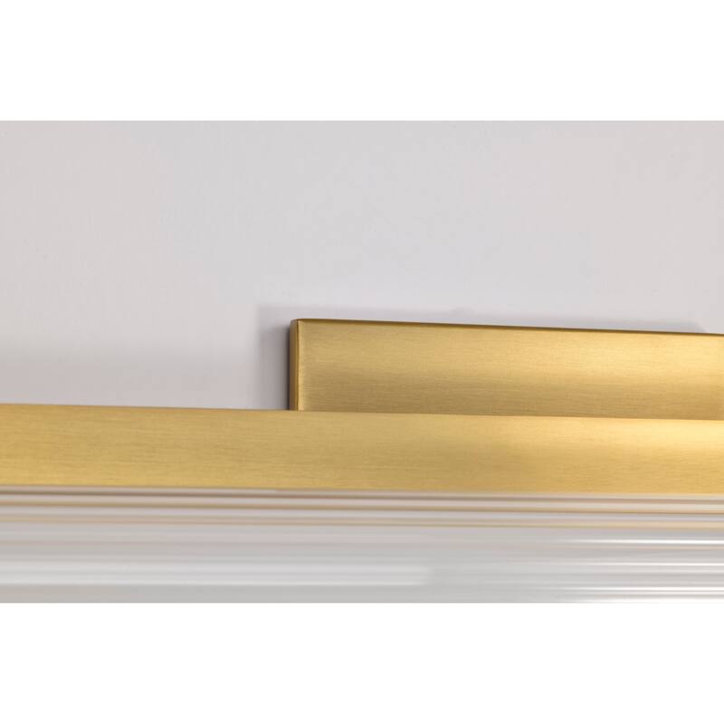 Larissa 24 Inch LED Vanity 3000K CCT Vintage Brass Finish Opaque Glass - Vintage Brass