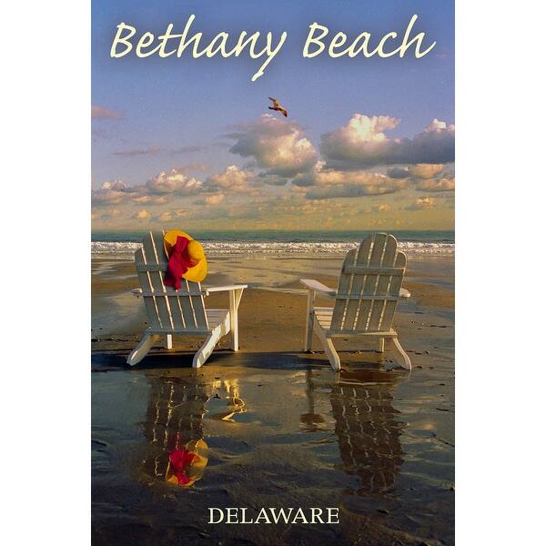Shop Bethany Beach Delaware Adirondack Chairs On Beach