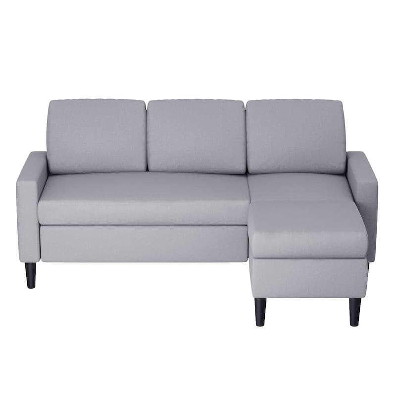 Futzca 74" Convertible Sectional Sofa Couch, Small L-Shaped Sofa