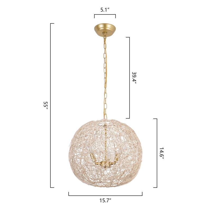 Maxax 3 - Light Dimmable Globe Chandelier