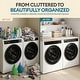 preview thumbnail 5 of 5, 58” Washer and Dryer Countertop with Raised Edges, Topper Organizer Shelf, Over Washer and Dryer Storage Counter, Brown
