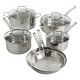 preview thumbnail 2 of 3, Martha Stewart 10-piece Stainless Steel Cookware Set
