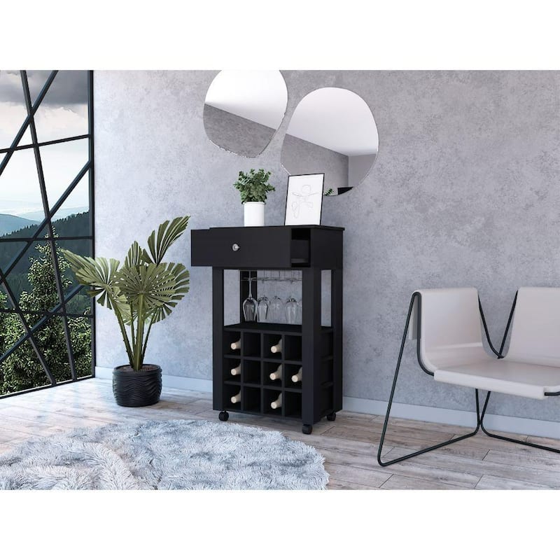 Ambler 1-Drawer 12-Bottle Wine Cabinet