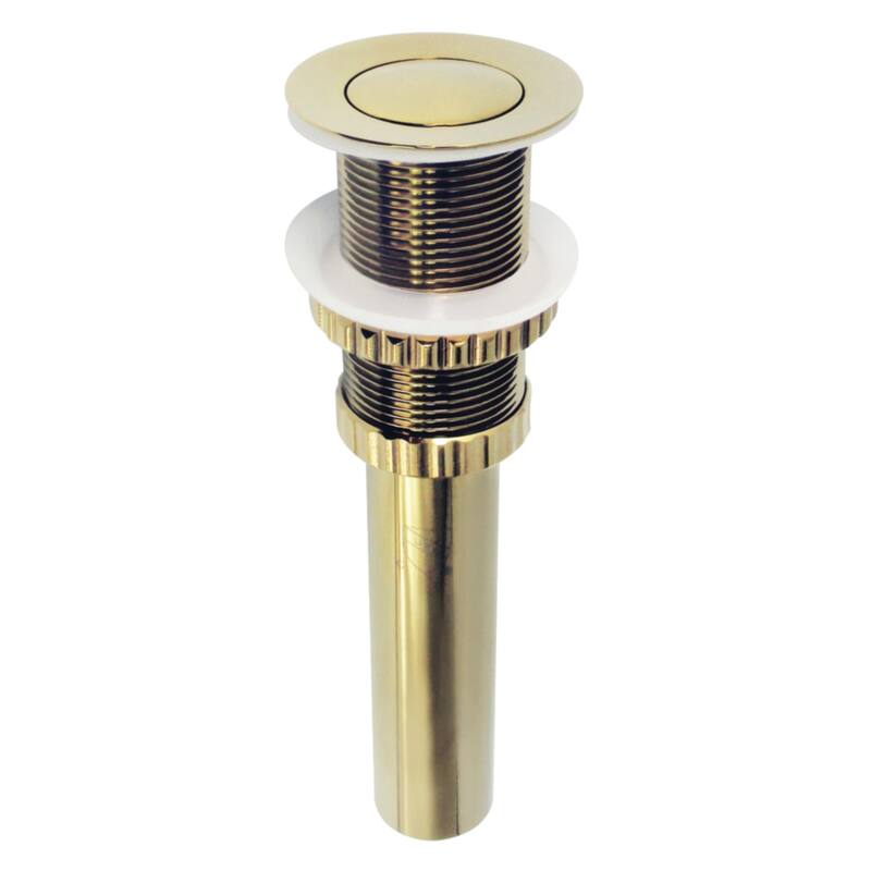 Kingston Brass Coronet Brass Push Pop-Up Bathroom Sink Drain - Polished Brass