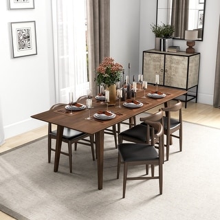 Winsor 7-Piece Modern Solid Wood Dining Room Furniture Set - Bed Bath ...