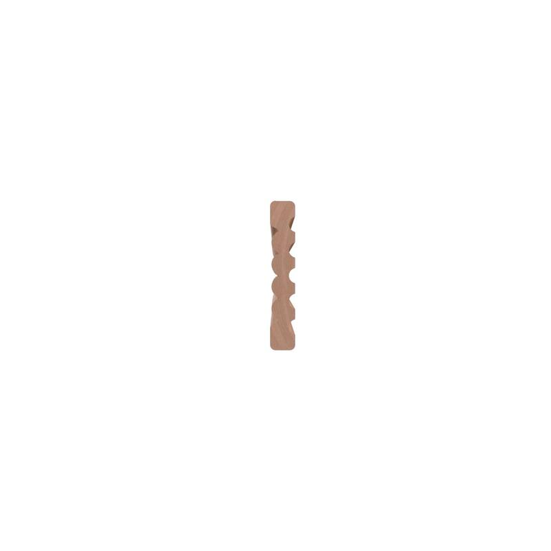 WM338: 9/16-in D x 3-3/8-in W x 96-in L Americraft Solid Hardwood Stain Grade Fluted or Reeded Reversible Moulding
