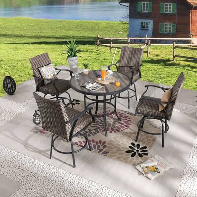 Patio Festival 4-Person Outdoor Round Dining Set