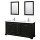 Option Dark Espresso / White Cultured Marble Top /