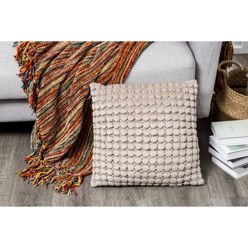 Thalasa Velvet Ruched Pillow