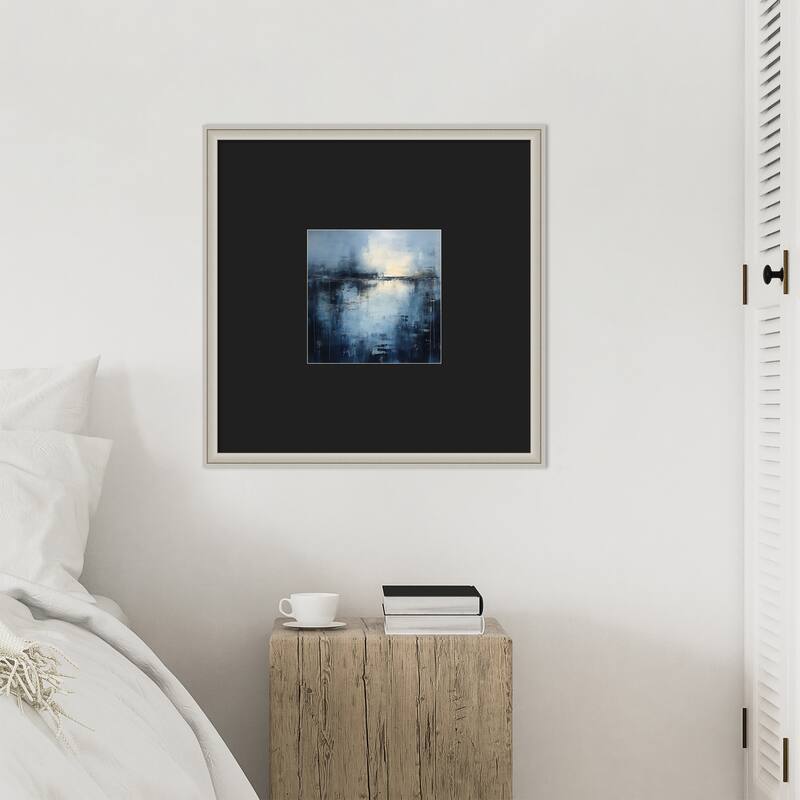 Midnight Abstract by Tradelink inhouse artist Wood Framed Wall Art Print