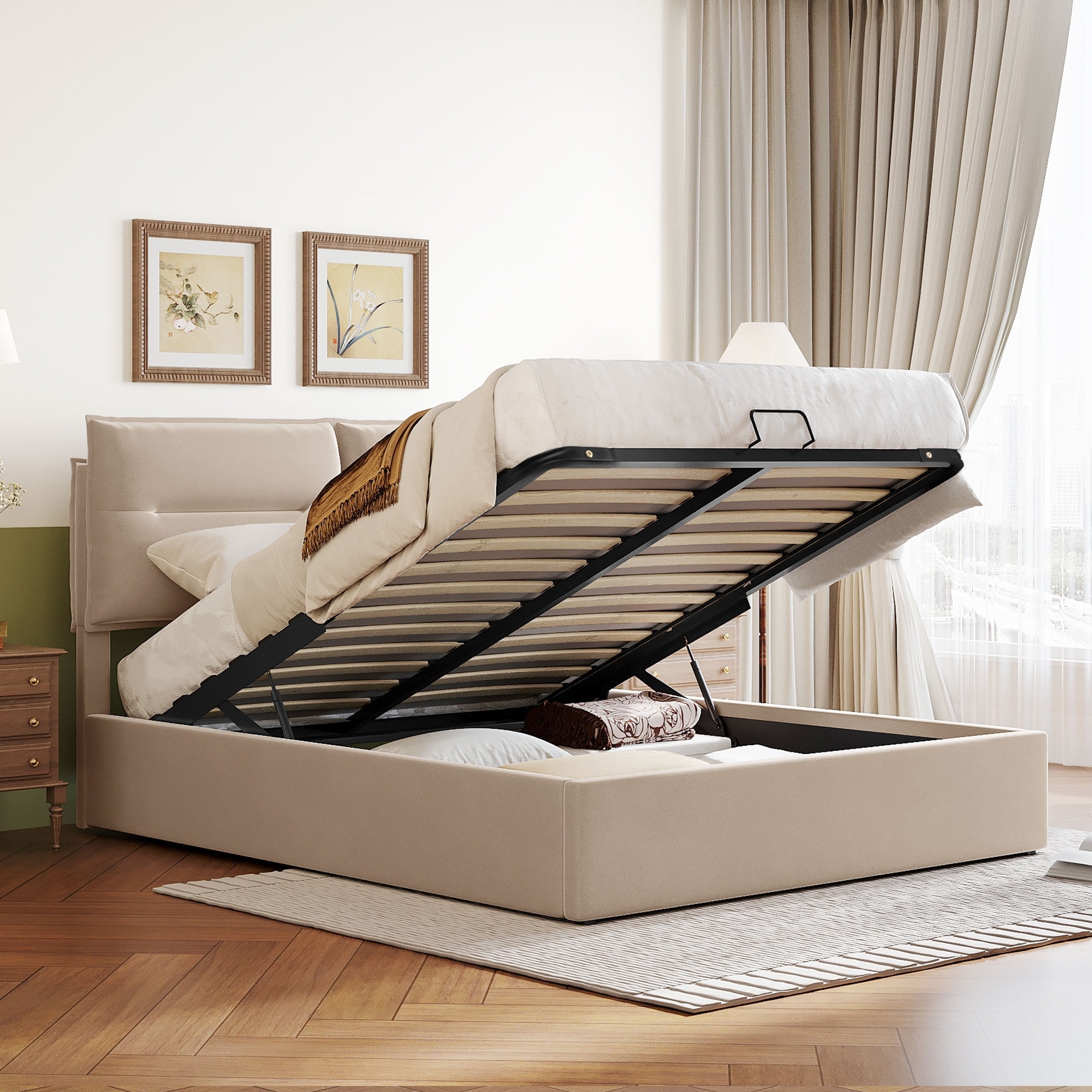 Oversized platform discount bed
